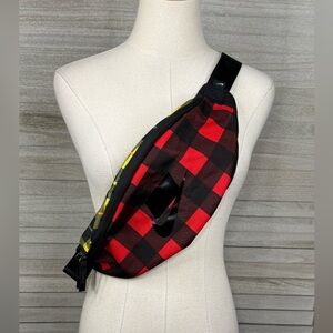 NIKE Heritage Unisex Waistpack/Crossbody Pack Buffalo Plaid Multi
